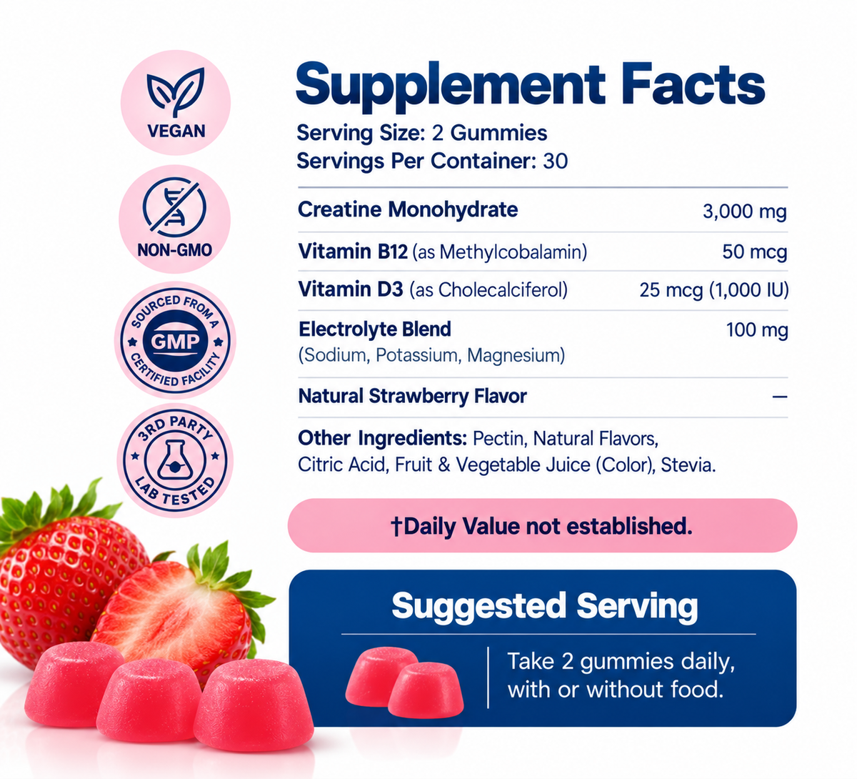 Organic Creatine Gummies For Her
